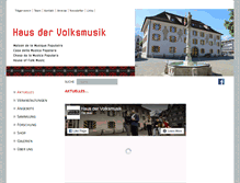 Tablet Screenshot of hausdervolksmusik.ch